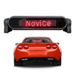 12V Remote Control Programmable LED Car Sign Scrolling Messages Numbers Display Mini Size Digital Display Screen For Advertising
